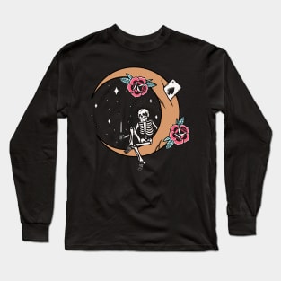 Rose and moon Long Sleeve T-Shirt